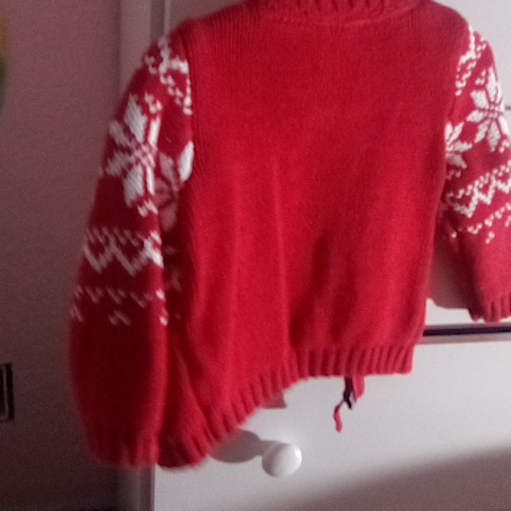 Front zipper Christmas sweater - Picture 2 of 3